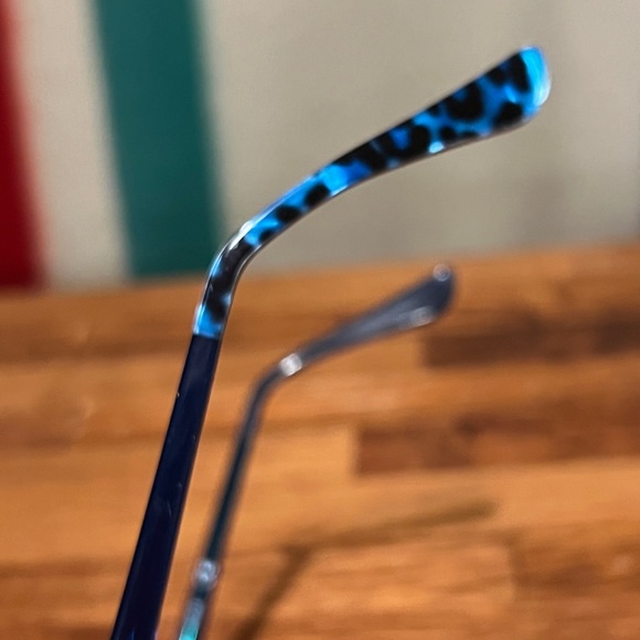 Guess Blue Leopard Eyeglasses Frames 💙🔥💙 cute & funky! - Picture 2 of 5